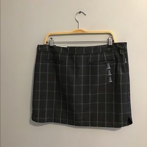 🌿NWT Gap Gray Plaid Short Skirt Sz 14 🍃